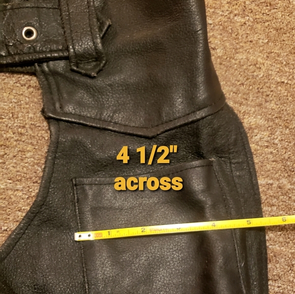 ******Sold******        Blaack Genuine Leather Chaps - Picture 13 of 15